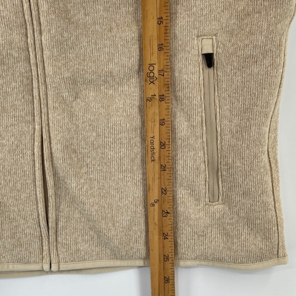 Rhone Fleece Vest Mens M Oatmeal Heather Full Zip Pockets Earth Tones NWT - Picture 9 of 10
